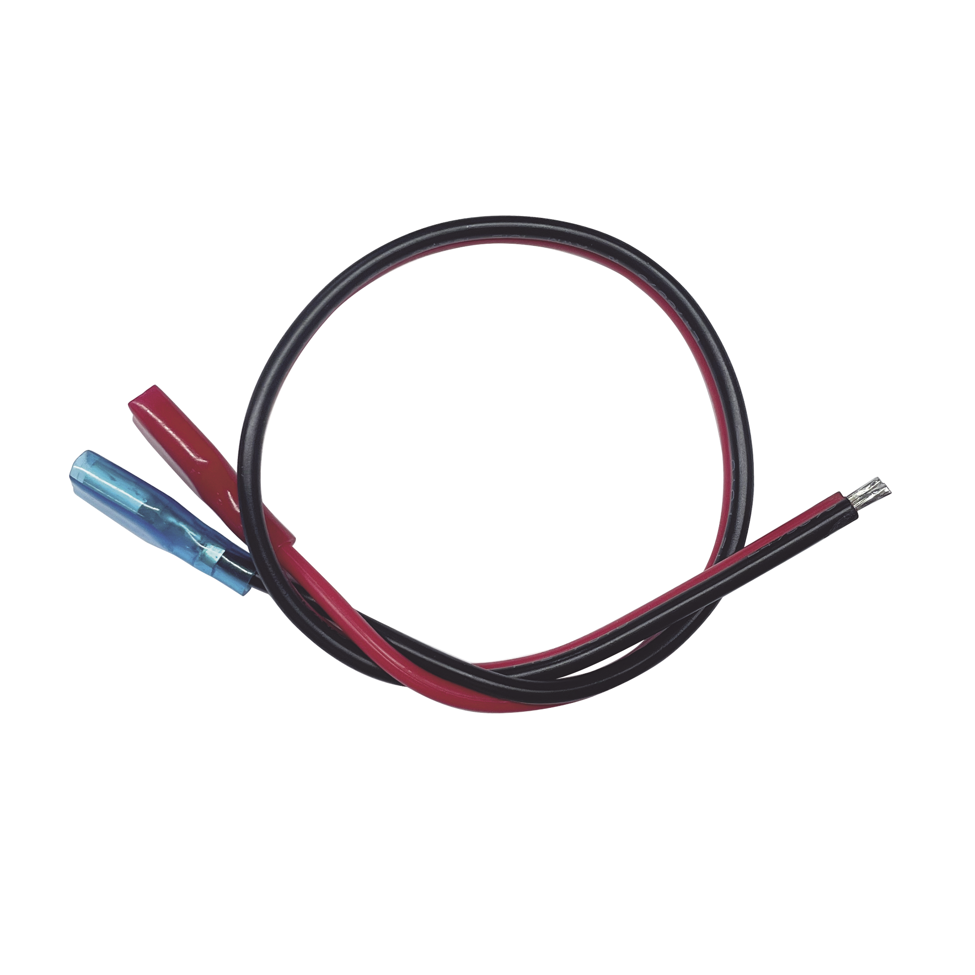 CBRNF1P30D|Cables en paquete dual / cable rojo y negro / 30 cm / terminal F1 en un extremo / puntas libres en el otro / Conexi??n a bater?¡as de respaldo.